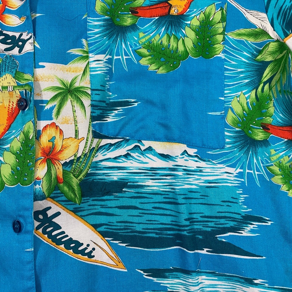 DIANE VON FURSTENBURG | Vintage Hawaiian Button Down Top - Picture 4 of 4